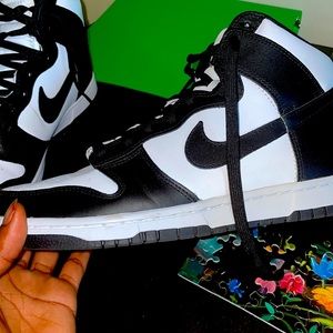 Nike Panda dunks high tops